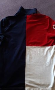 Tommy Hilfiger Polo, Red, Blue, and White